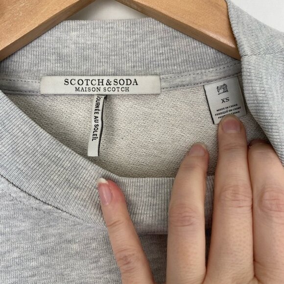 SCOTCH and Soda Sunset View Madison Scotch Grey Crew Neck Sweater, Womens XS - Picture 3 of 5
